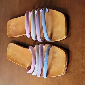 Bamboo colorful scrappy sandals